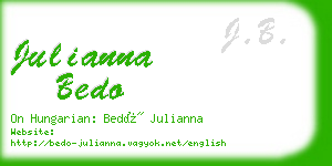 julianna bedo business card